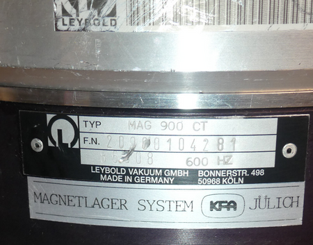 Oerlikon Leybold Vacuum TURBOVAC MAG 900 CT  MAG900CT Leicht Beschädigt s.Bilder
