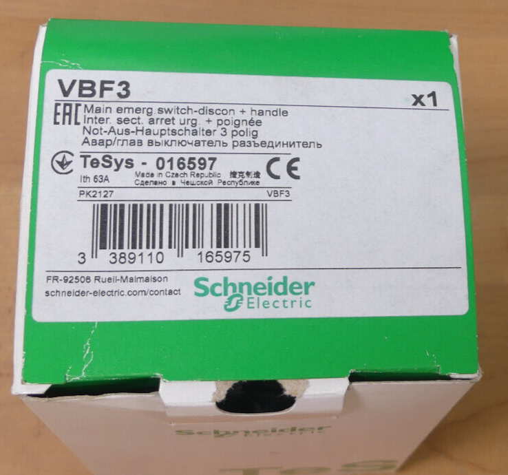 Schneider Electric Hauptschalter VBF3 Lasttrennschalter Hauptschalter
