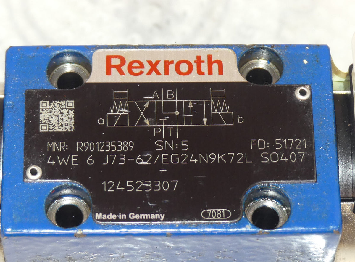REXROTH 4WE 6 J73-62/EG24N9K72L SO407  Hydraulik Ventil