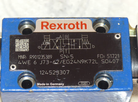 REXROTH 4WE 6 J73-62/EG24N9K72L SO407  Hydraulik Ventil