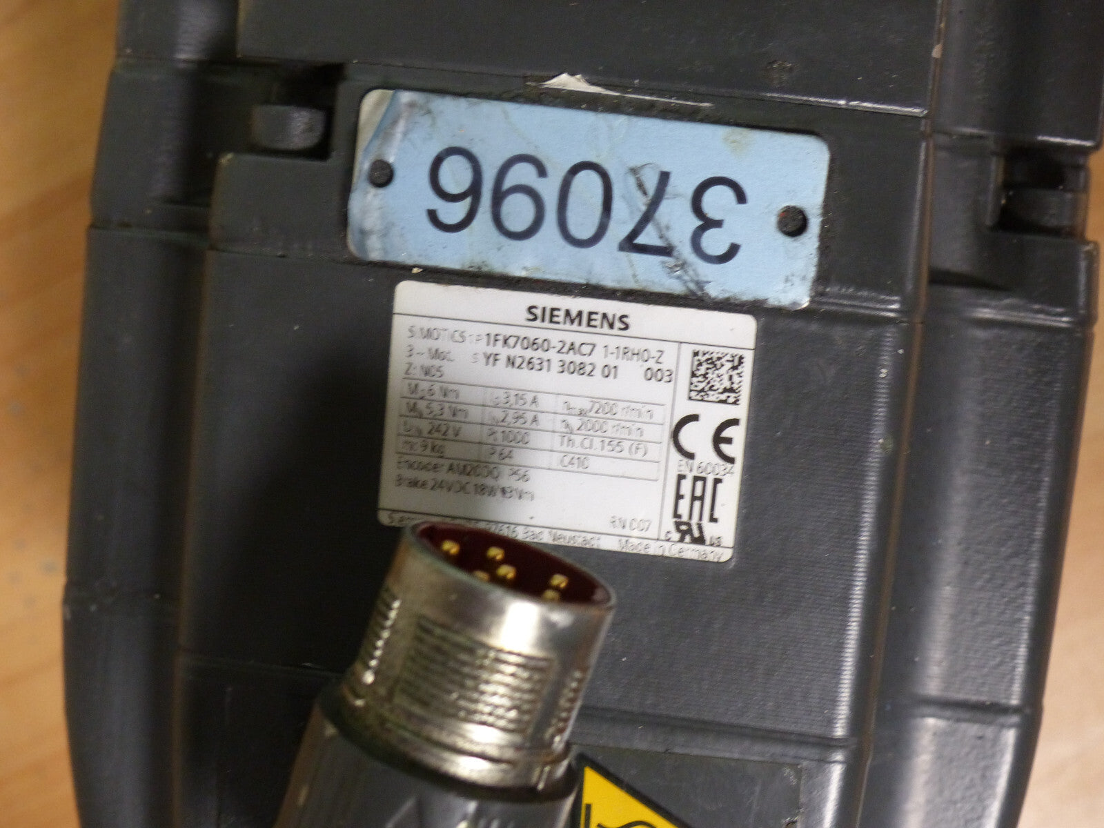 SIEMENS Servo Motor 1FK7060-2AC71-1RH0-Z    Z:N05