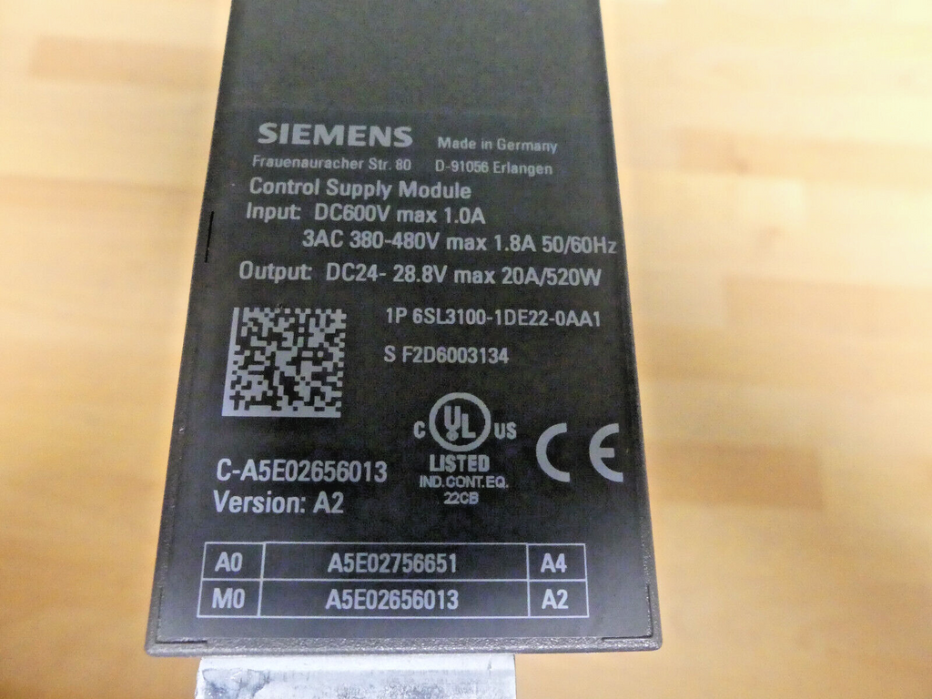 Siemens Sinamics  6SL3100-1DE22-0AA1