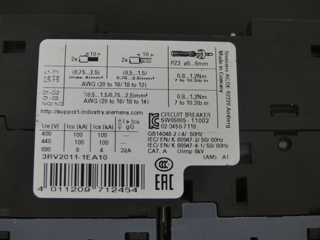 Siemens 3RV2021-1EA10