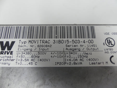 SEW 31B015-503-4-00