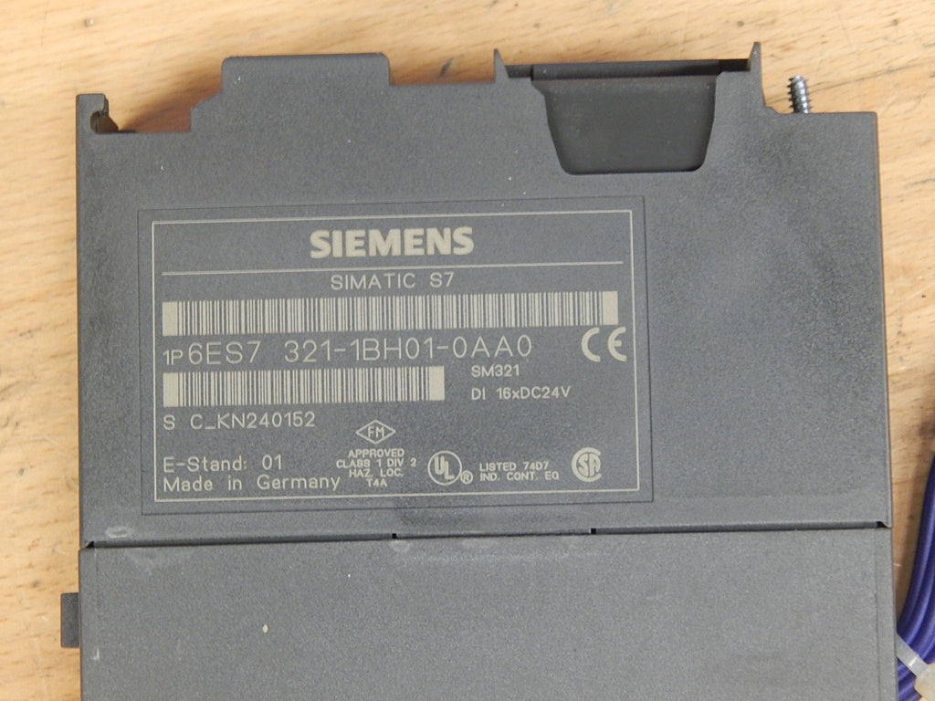 Siemens 6ES7321-1BH01-0AA0 Digitaleingabe SM321  E-Stand:01 Used