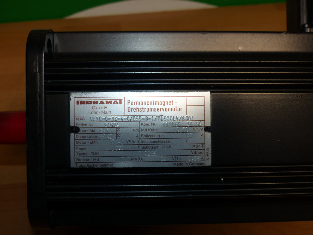 INDRAMAT  MAC071C-0-NS-4-C/095-B-1/WI520LV/s001 used s.Bilder