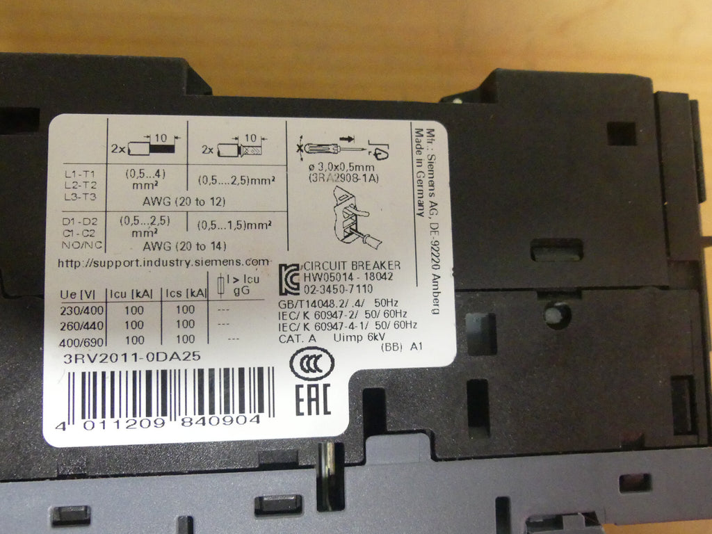 Siemens 3RV2011-0DA25