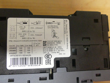 Siemens 3RV2011-0DA25