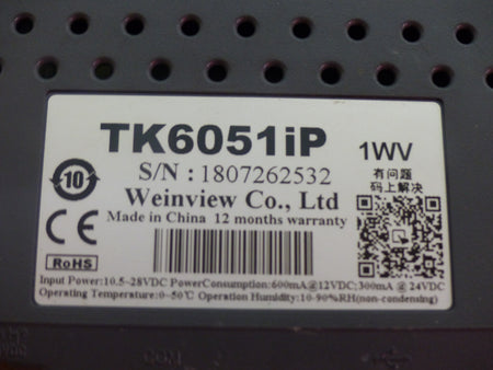 Weinview TK6051iP  Touch Screen