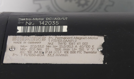 SIEMENS 1FT5102-0AA01-Z