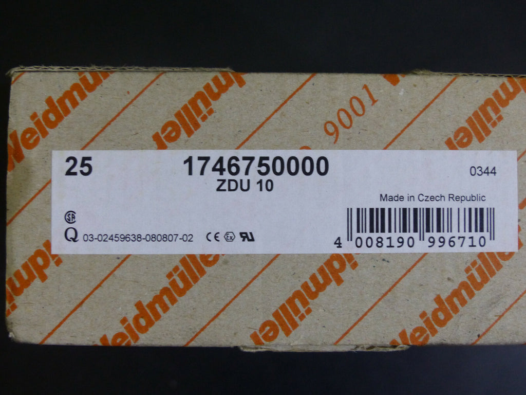 25 x Weidmüller ZDU 10 s. Bilder