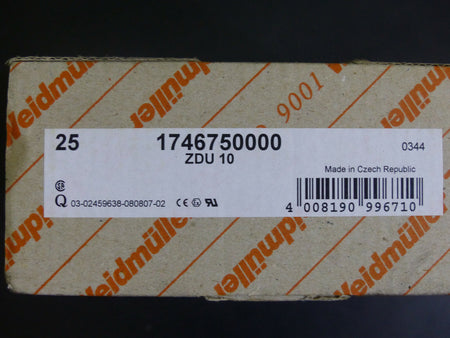 25 x Weidmüller ZDU 10 s. Bilder