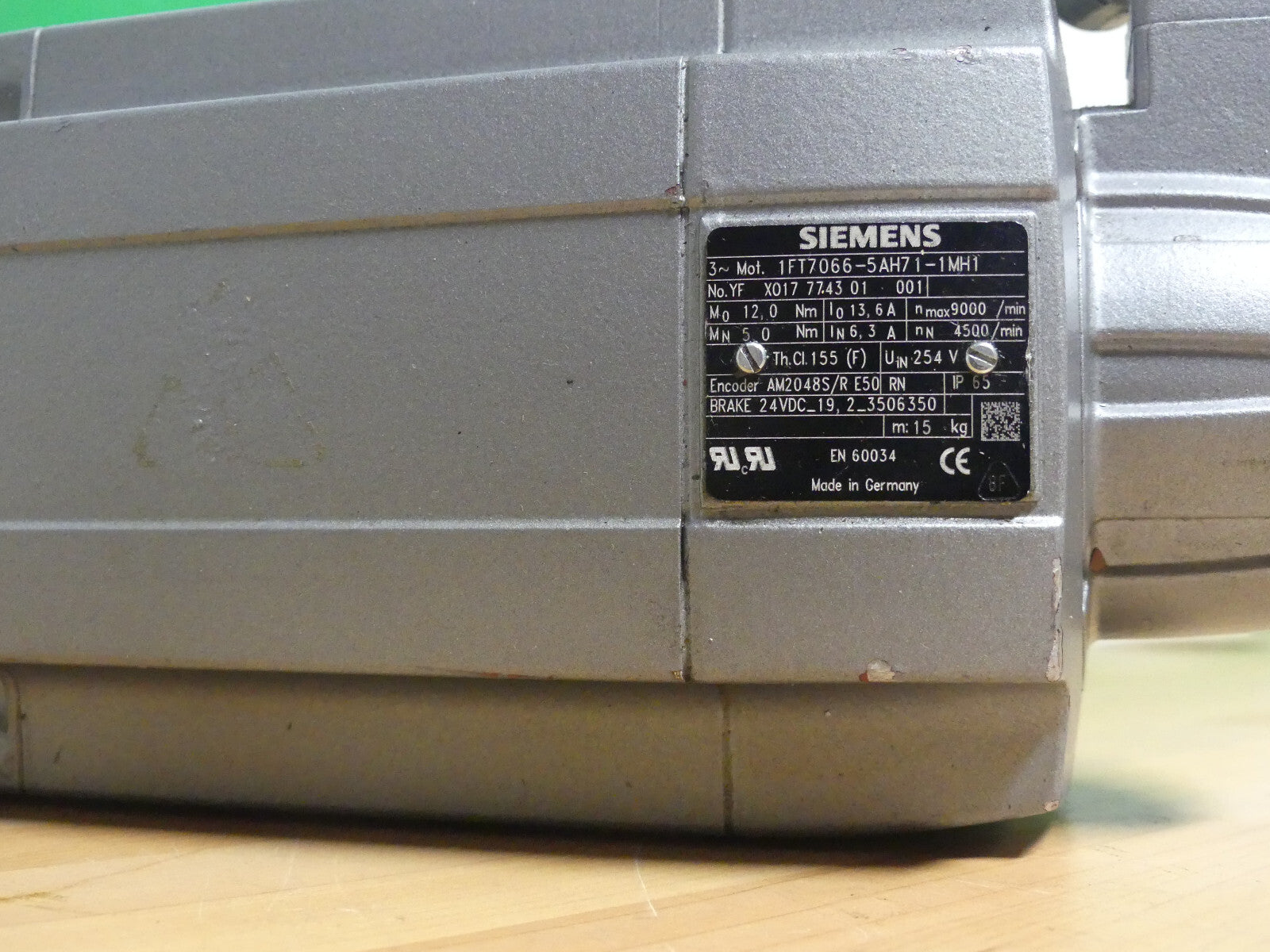 siemens 1ft7066-5ah71-1mh1 used
