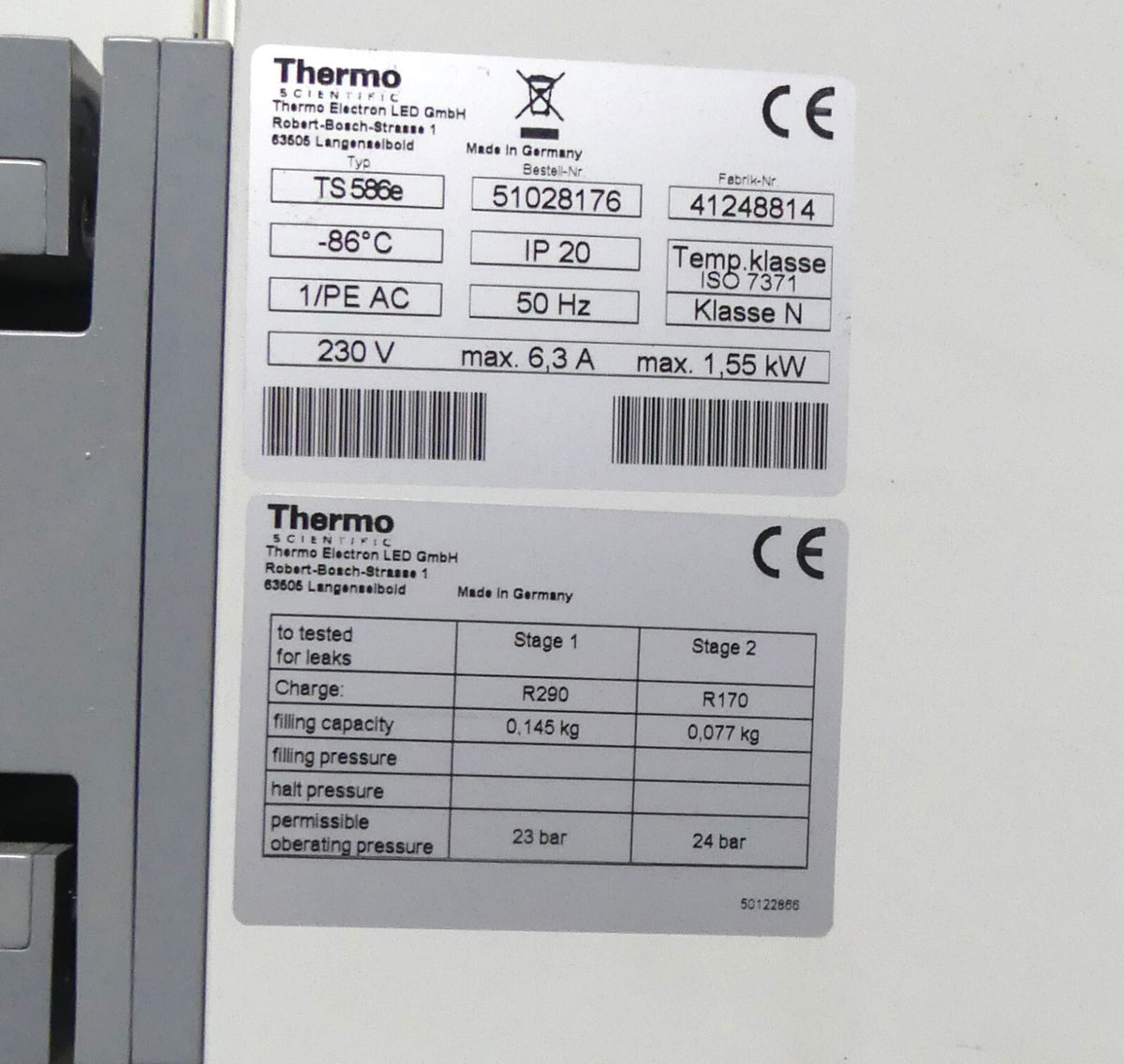Thermo SCIENTIFIC TS 586e