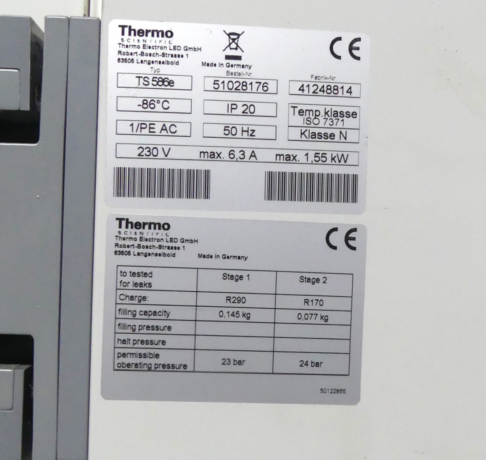 Thermo SCIENTIFIC TS 586e