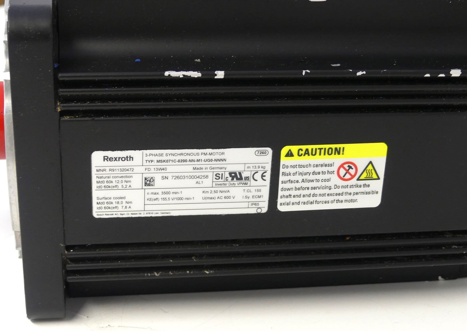 Rexroth MSK071C-0200-NN-M1-UG0-NNNN  (leicht beschädigt)