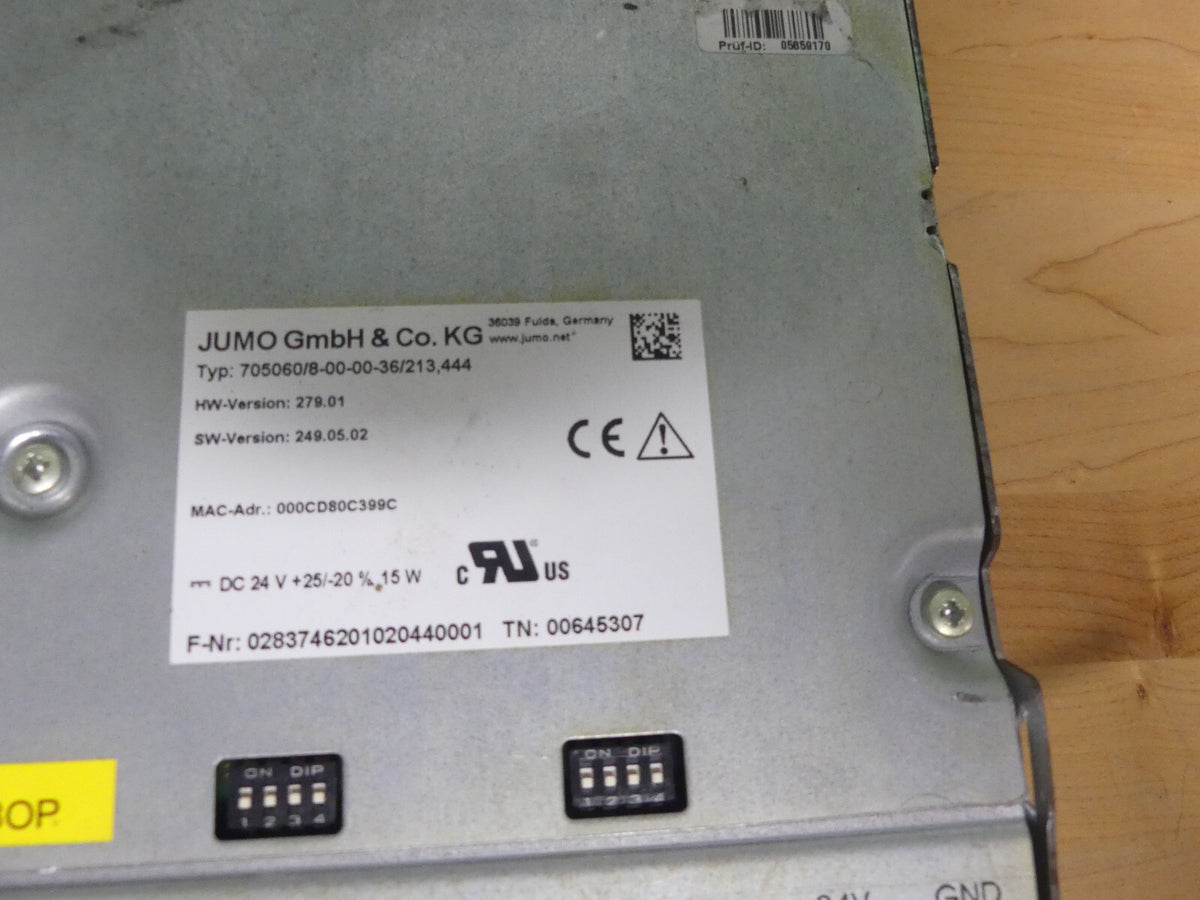 Jumo Multifunktionpanel 705060/8-00-00-36/213,444 /HW-Version 279.01