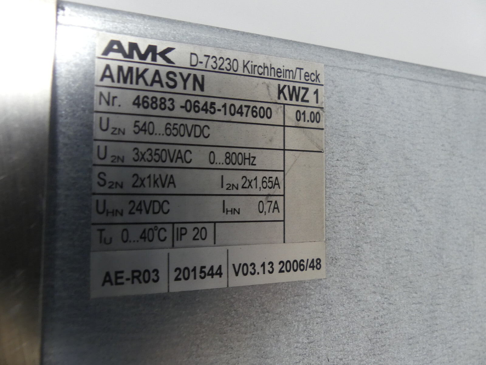 AMK AMKASYN KWZ 1