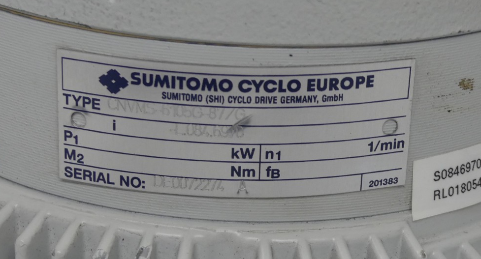 SUMITOMO CYCLO CNVMS-6105G-87/G