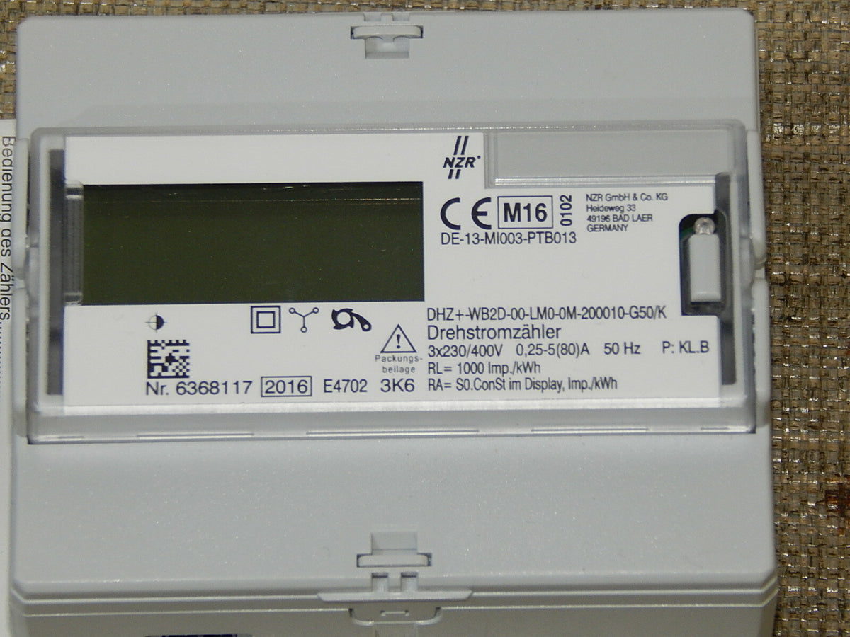  NZR Wechsel-/Drehstromzähler DHZ+WB2D-00_LM0-0M-200010-G50/5