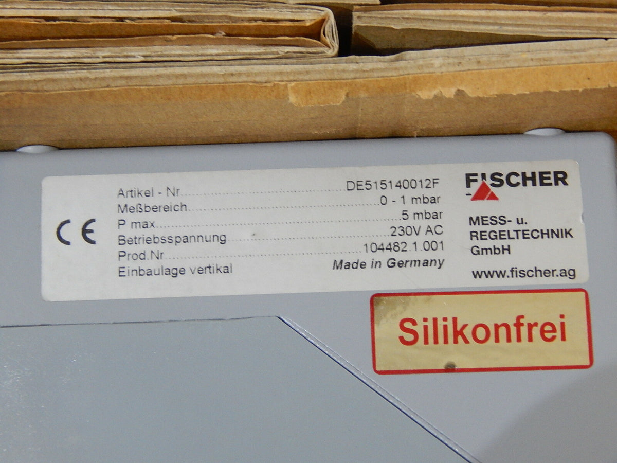 Fischer Differenzdruck Schaltgerät DE515140012F  0-1 mbar New
