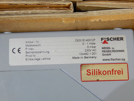 Fischer Differenzdruck Schaltgerät DE515140012F  0-1 mbar New