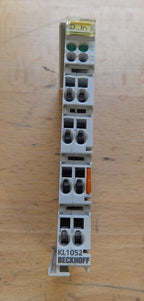 BECKHOFF KL1052 Eingangsklemme 24V DC  pos. und neg. switch -used-