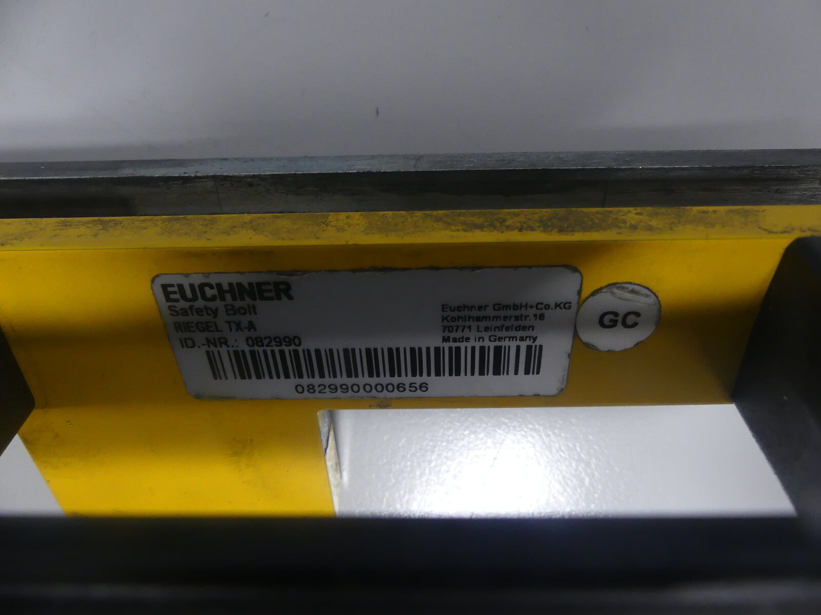Euchner RIEGEL TX-A Id.Nr. 082990 Safety Bolt