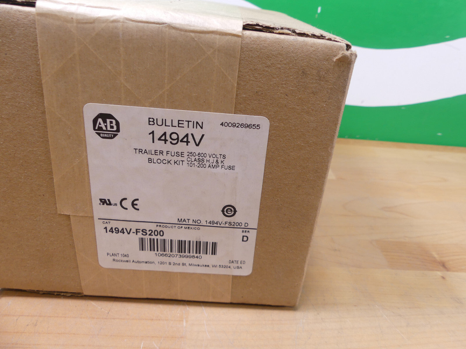 Allen Bradley 1494V-FS200 Sicherungsblock