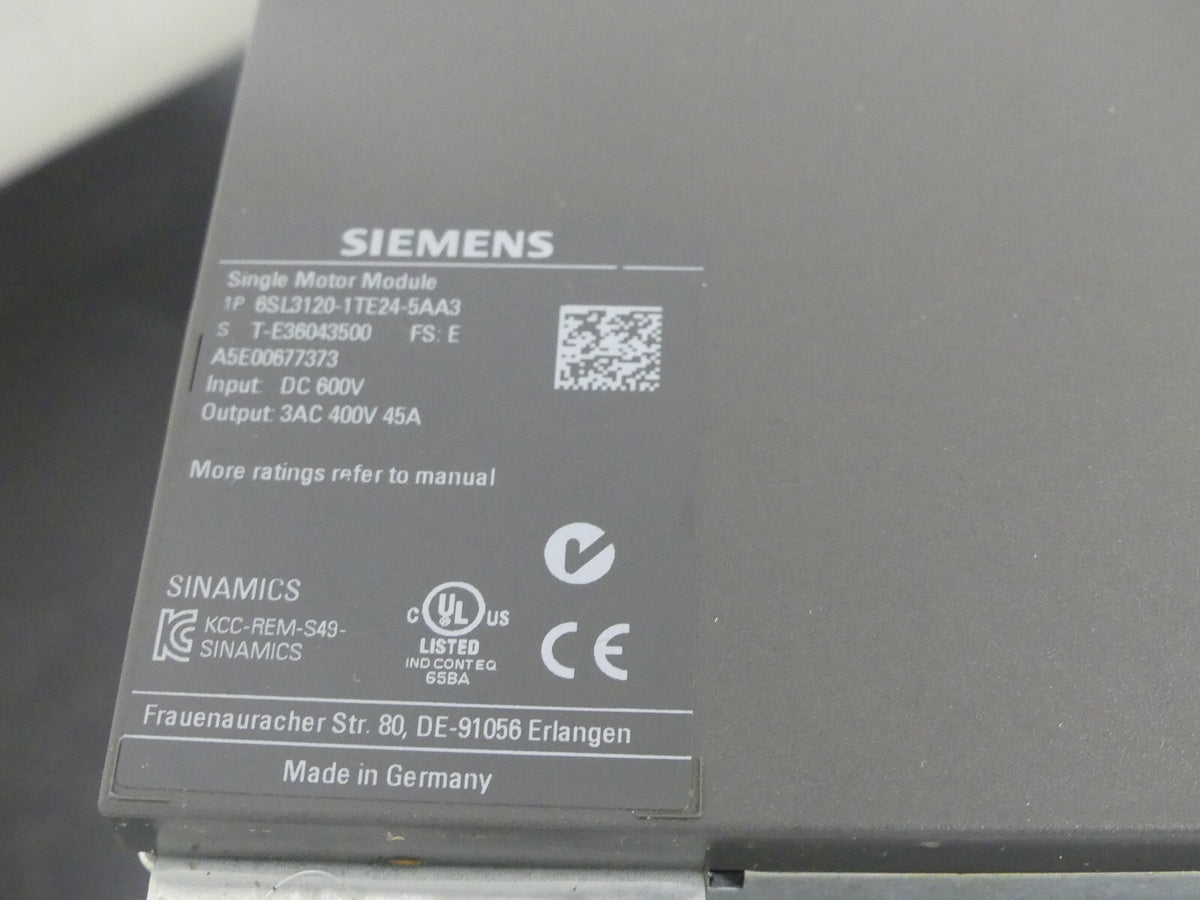 Siemens Sinamics S120   6SL3120-1TE24-5AA3