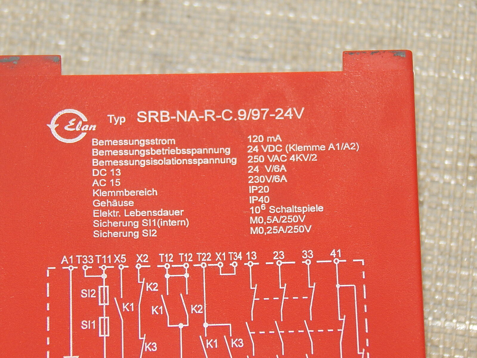 Elan SRB-NA-R-C.9/97-24V  (C.9) Sicherheitsrelais used