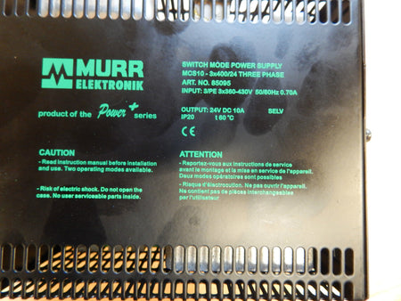 Murr Elektronik Switch Mode Power  Switch Mode Power Supply MCS10 3 Phasen