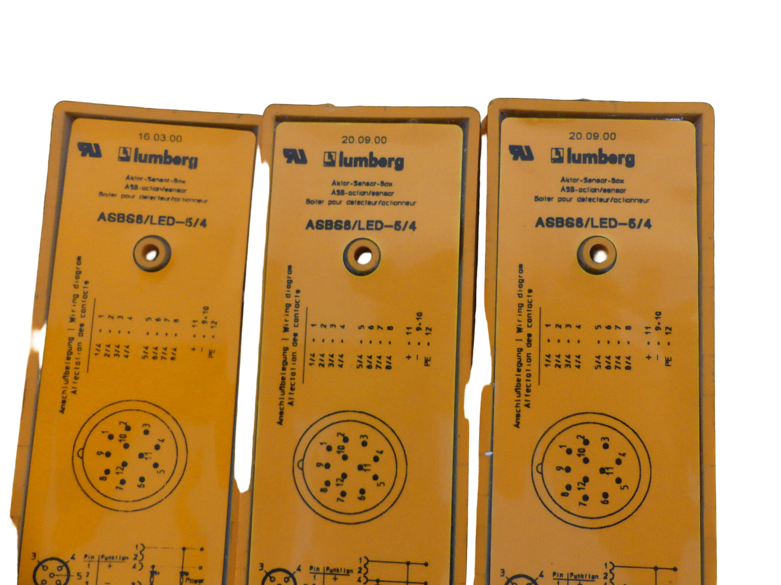 3x Lumberg ASBS8/LED-5/4