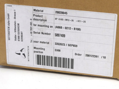 Wittenstein Alpha XP 010S-MF2-35 -0C1-2S
