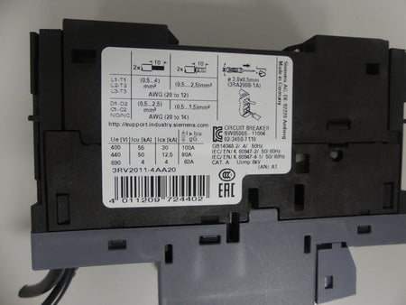 Siemens Sirius  Leistungsschalter 3RV2011-4AA20