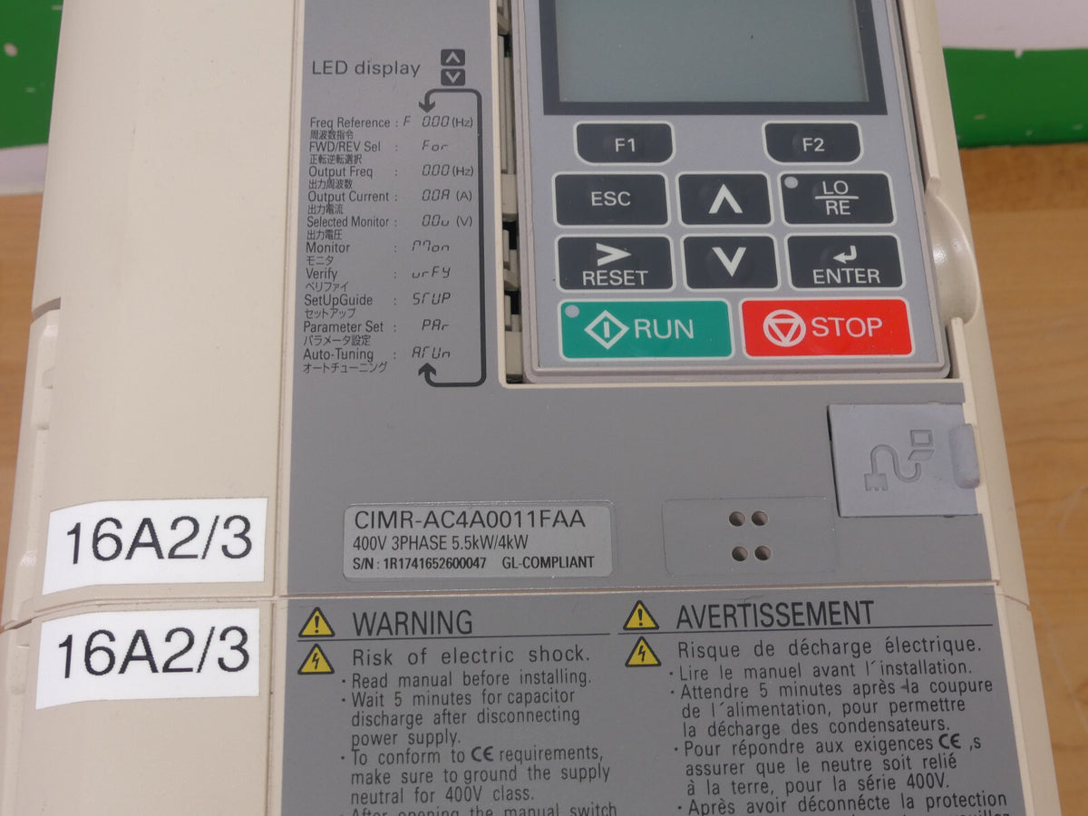 YASKAWA 1000  CIMR-AC4A0011FAA