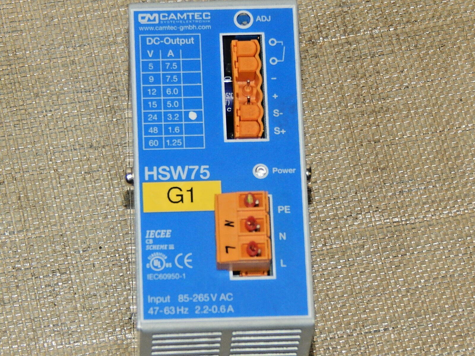  Camtec HSW75 Netzteil used