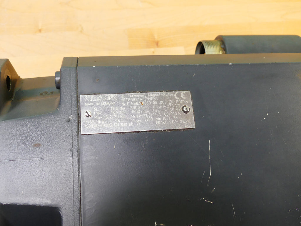 Siemens 3-Brushless Servomotor    1FT6084-1AF71-1EH1