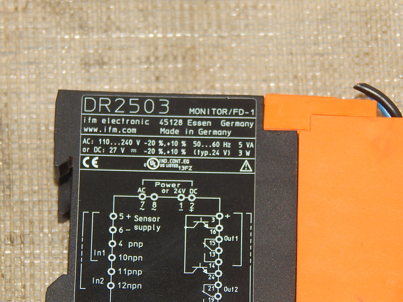  ifm electronic DR2503 Minitor/FD-1 used