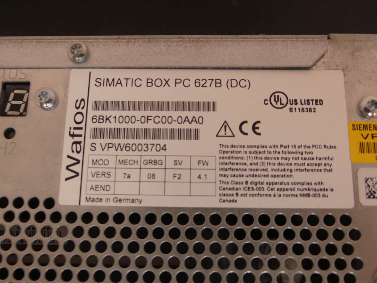 Siemens 6BK1000-0FC00-0AA0