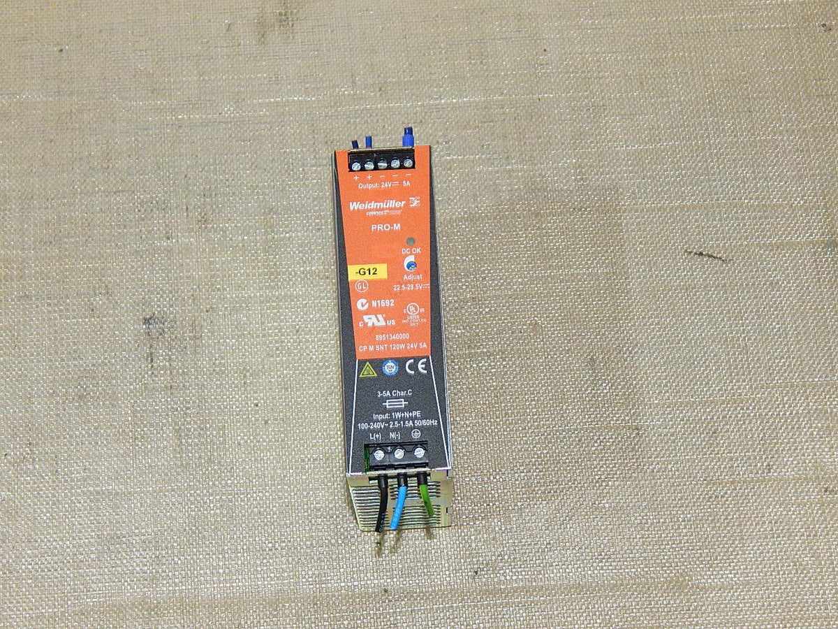 Weidmüller PRO-M  N1692 N1CP M SNT3 120W 24V 5A  Netzteil Power Supply 