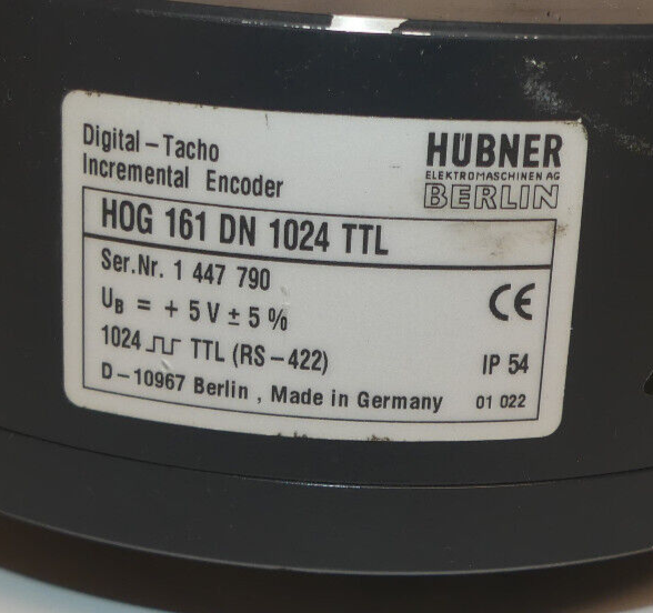 HUBNER HOG 161 DN 1024 TTL  Encoder