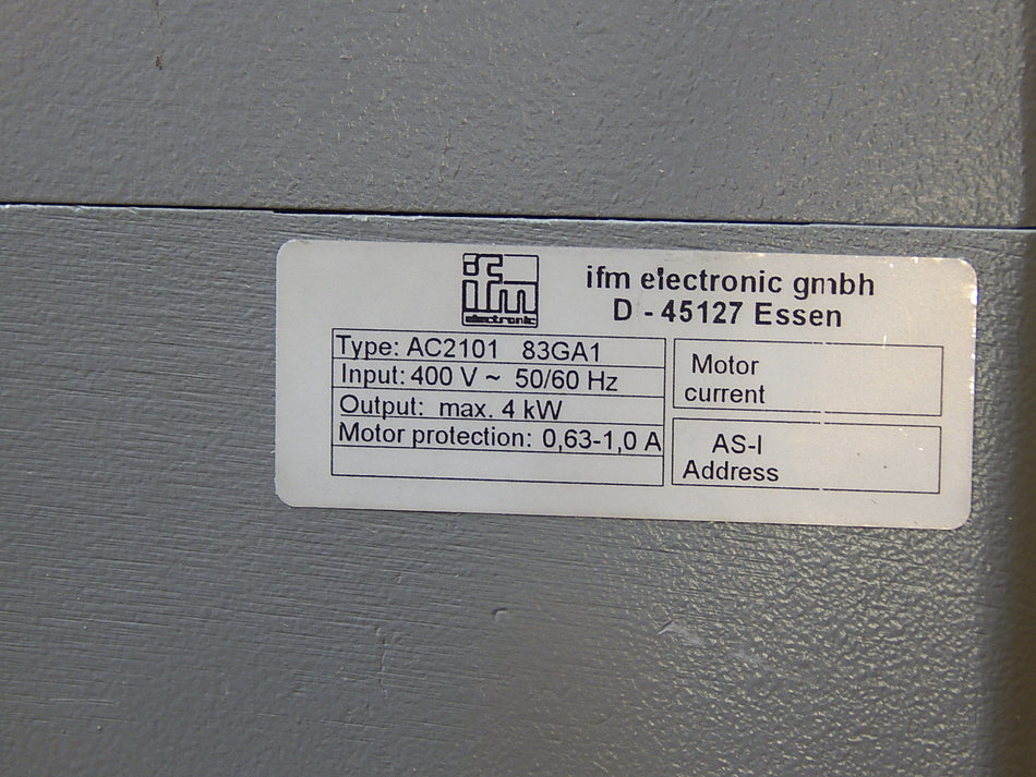 ifm Power Switch AC2101 83GA1  4 KW Unbenutzt