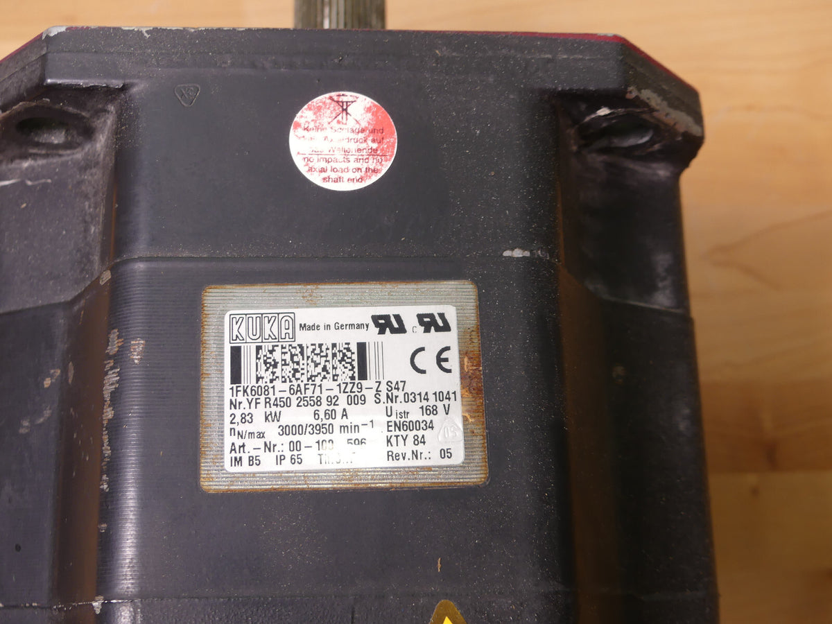 Kuka 1FK6081-6AF71-1ZZ9-Z S47 Servomotor