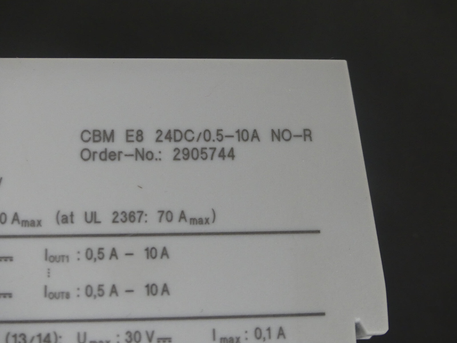 Phoenix Contact CBM E8 24DC/0.5-10A NO-R
