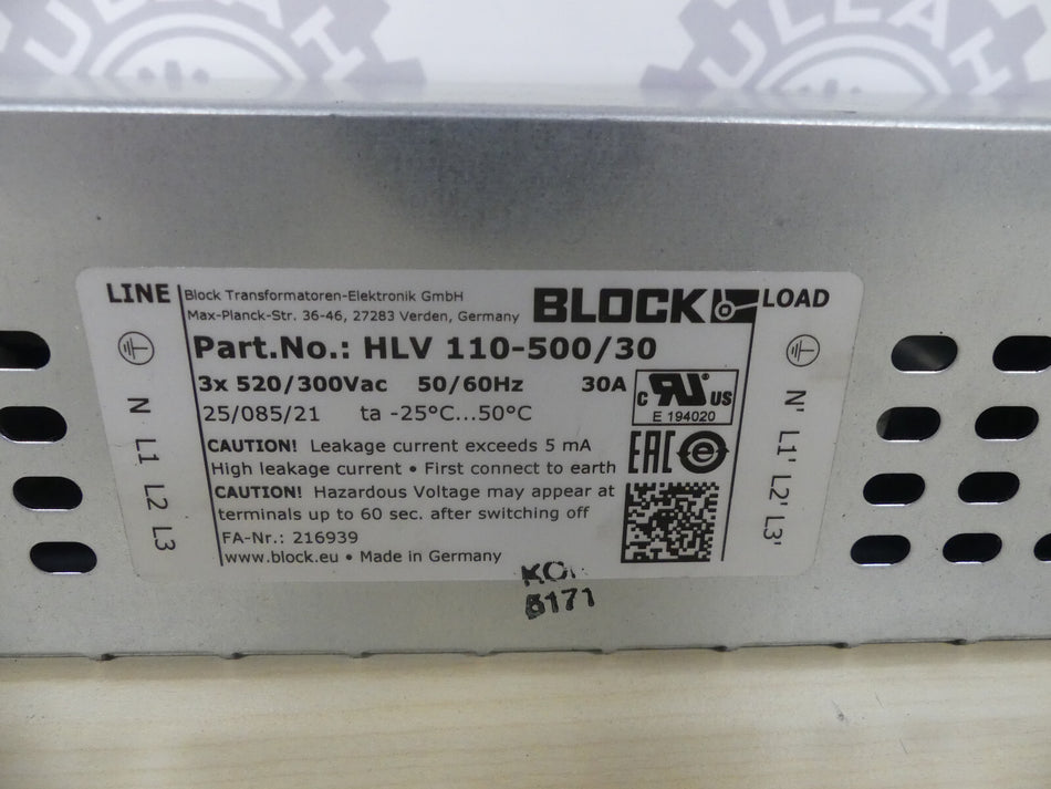 BLOCK HLV 110-500/30