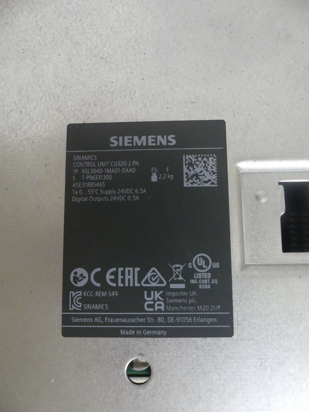 Siemens Sinamics 6SL3040-1MA01-0AA0