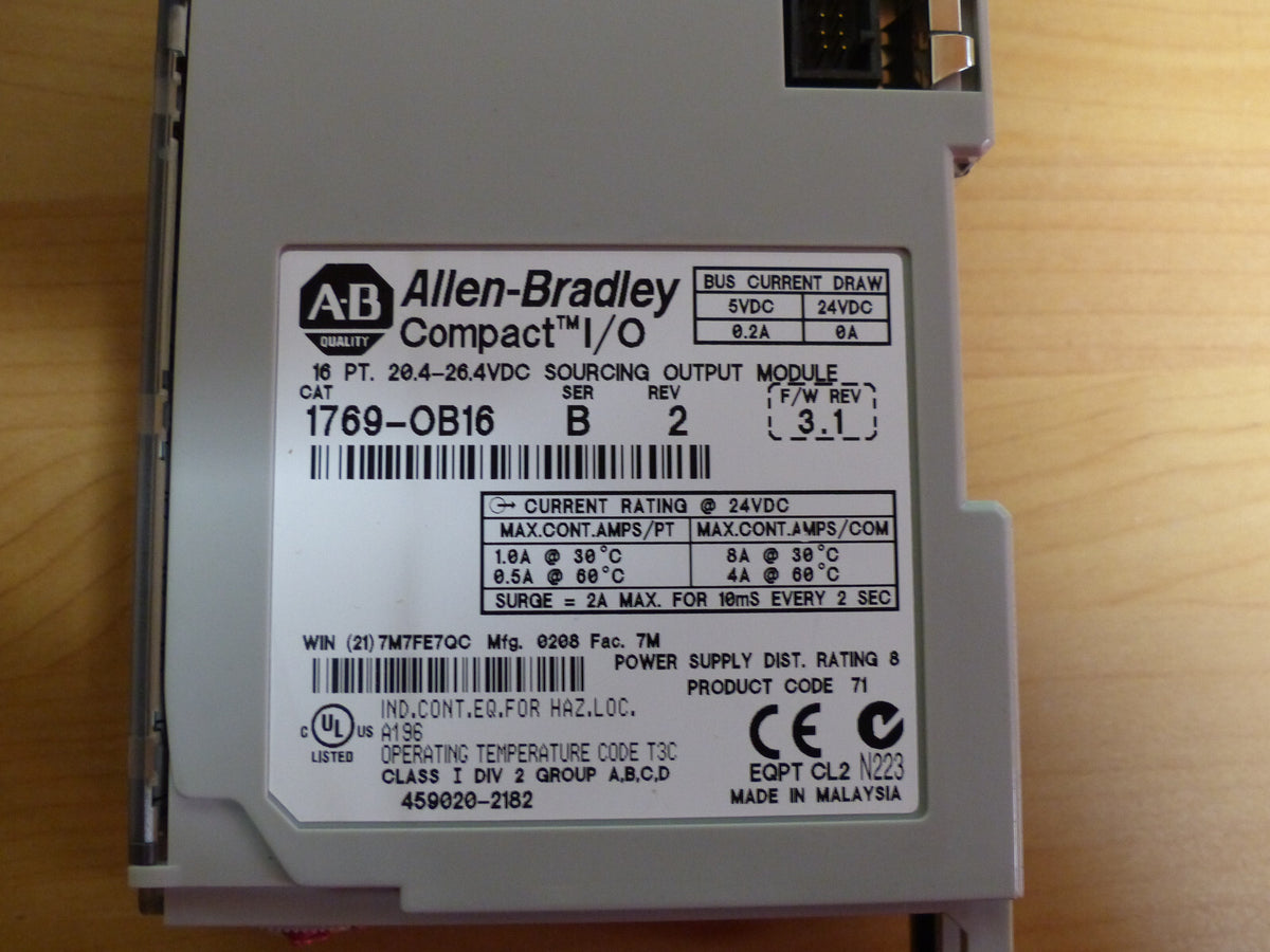 allen-bradley cat1769-0b16 SER B REV 2 used