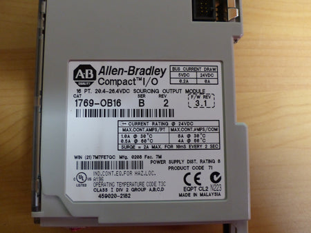 allen-bradley cat1769-0b16 SER B REV 2 used