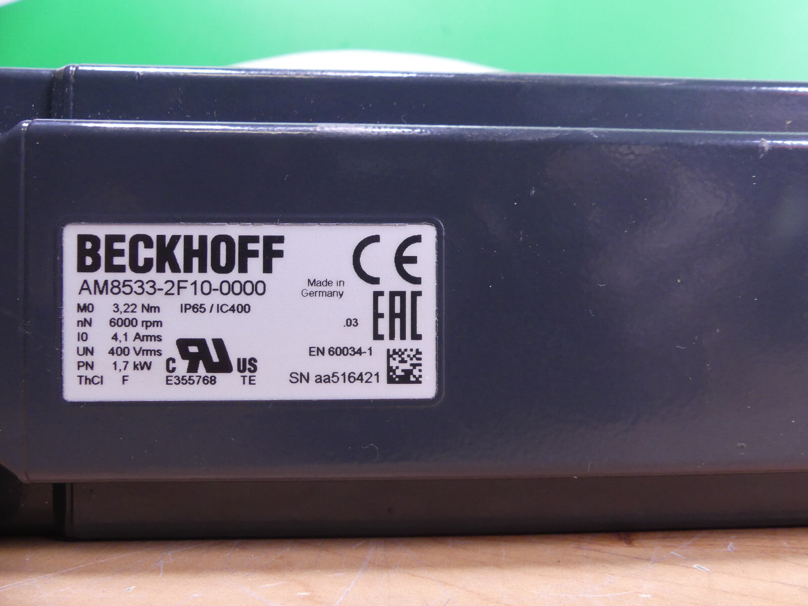 beckhoff  Servomotor am8533-2f10-0000 s.Bilder